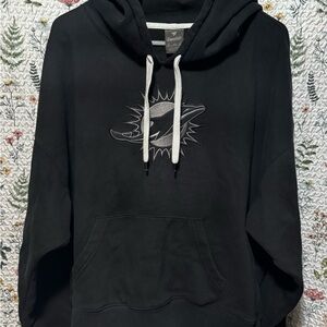 Signature Black Miami Dolphins hoodie. By fanatics